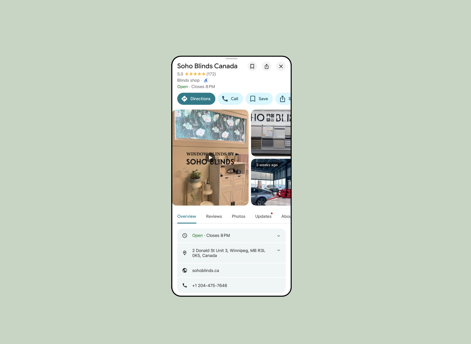 Optimized Google Business Profile appearing in the map pack